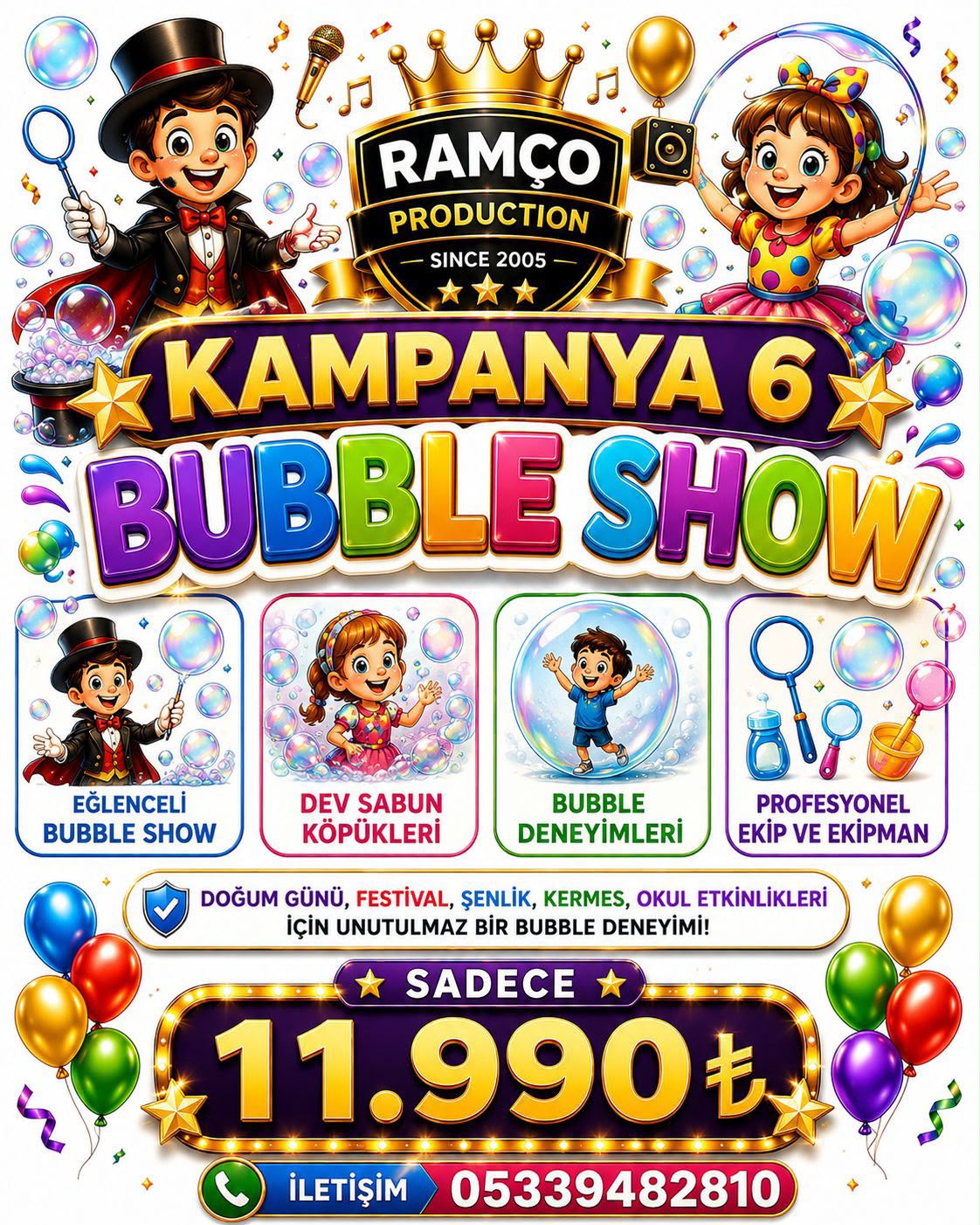 Kampanya 6: Bubble Show - Kırklareli Organizasyon
